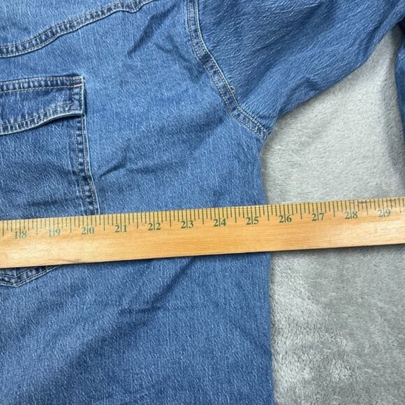 Gloria Vanderbilt XL Denim Button-Up Shirt With Pockets d0849 - Picture 5 of 8